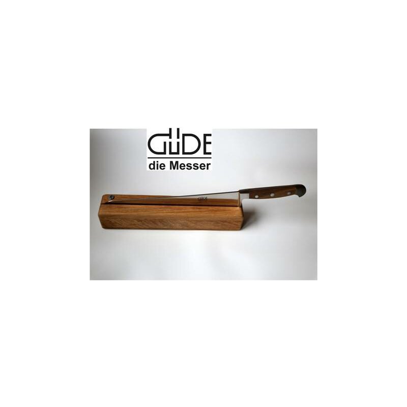 Güde Brotmesser 32 Cm Griff Aus Walnuss Mit Messerhalter Aus Eiche, 2